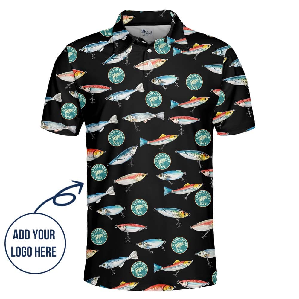 Fishing Custom Club Logo Polo Shirt