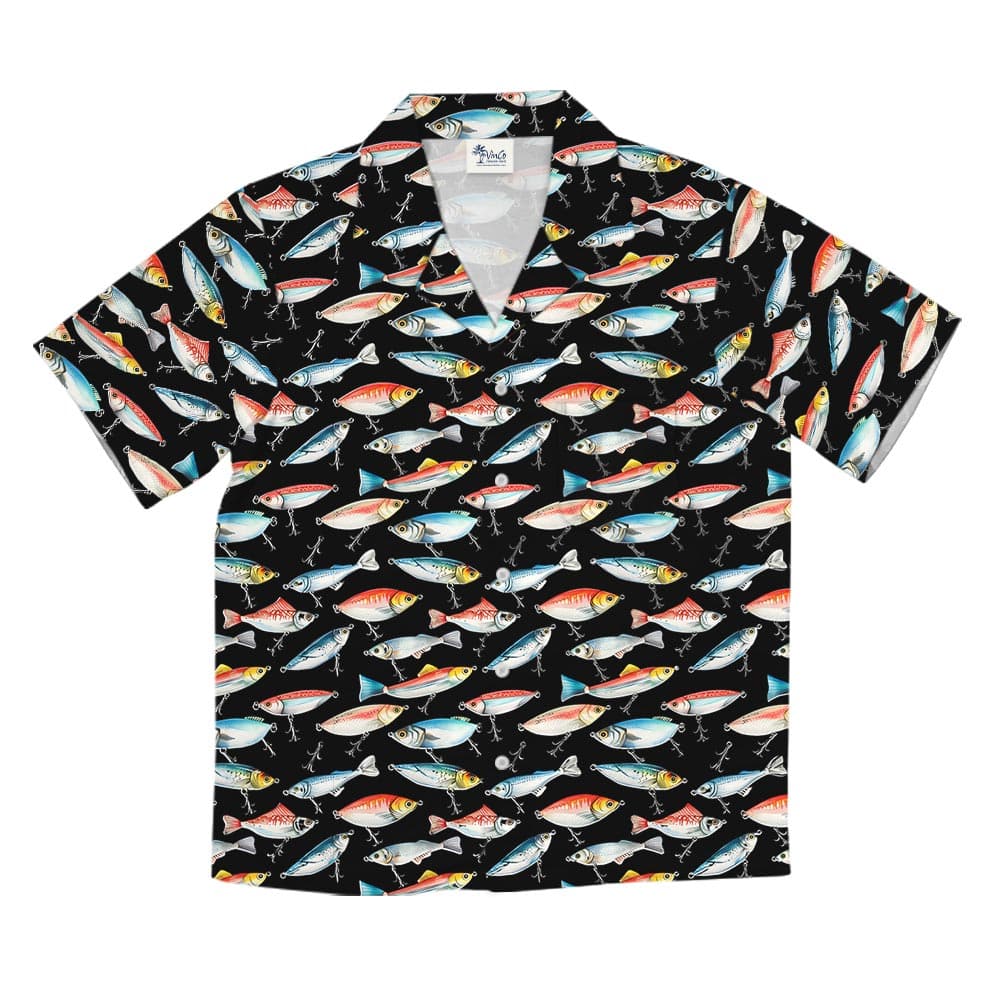 Fishing-Lover-Black-Button-Up-Shirt