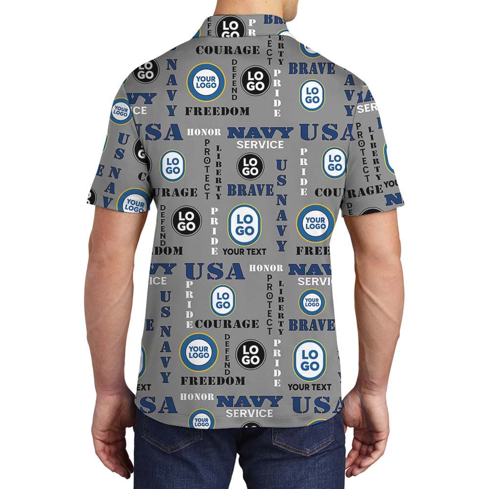 US Navy Custom Military Polo Shirt2