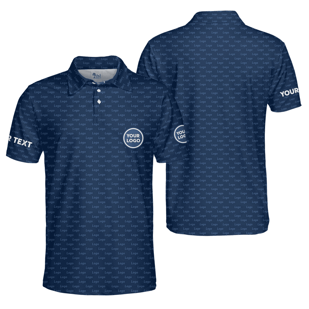 Custom Logo Text And Color Collared Polo Shirt