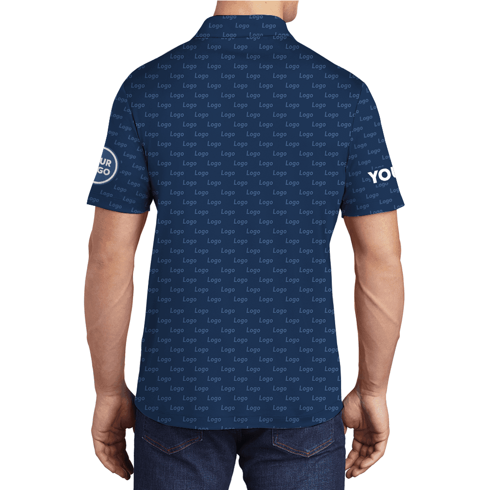 Custom Logo Text And Color Collared Polo Shirt