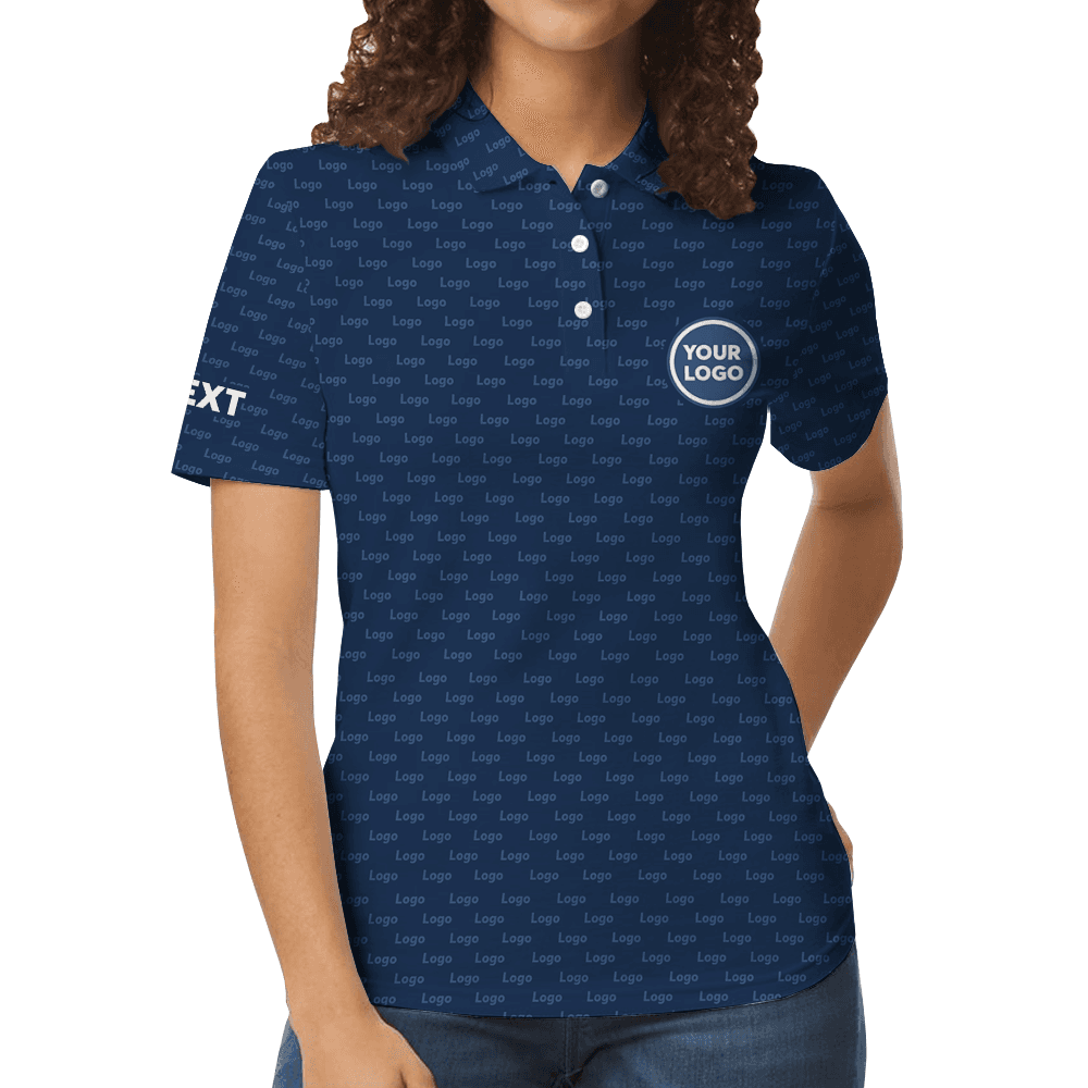 Custom Logo, Text And Color Collared Polo Shirt