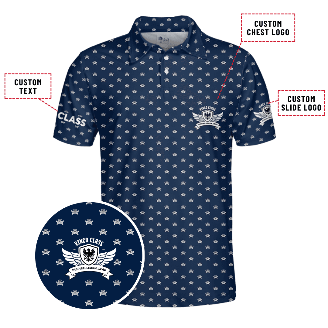 Custom Logo, Text And Color Collared Polo Shirt