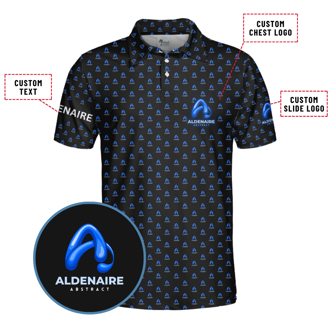 Custom Logo, Text And Color Collared Polo Shirt