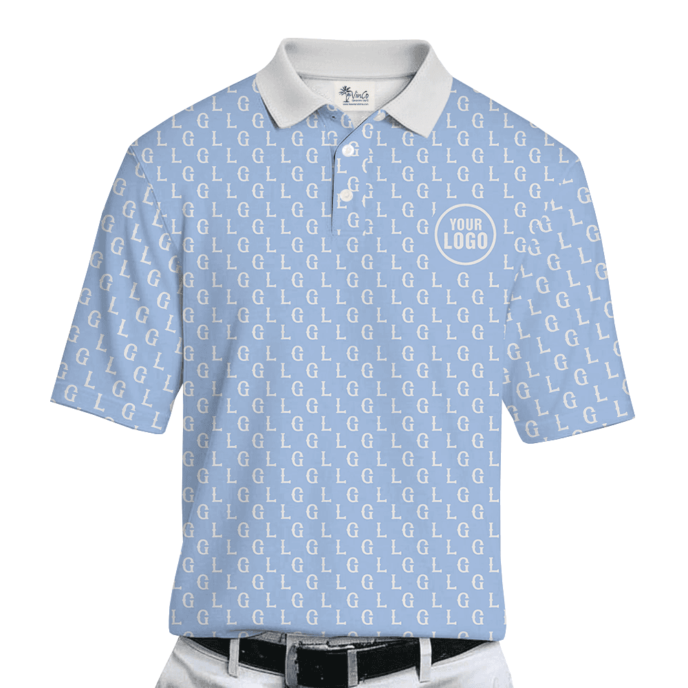 Custom Logo Monogram Polo Shirt for Your Brand