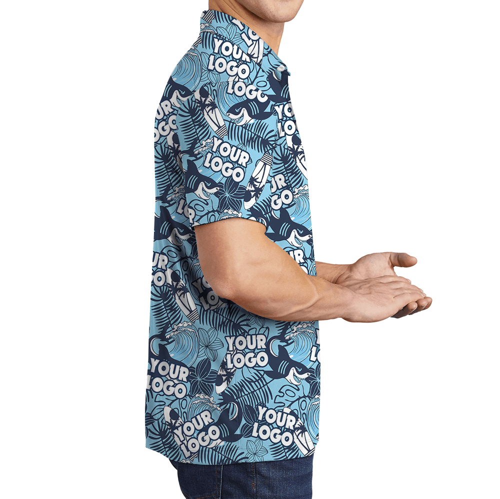 Vintage Shark Custom Logo Polo Shirt