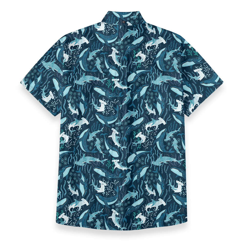 Ocean Adventure Custom Pocket Button Down Shirt