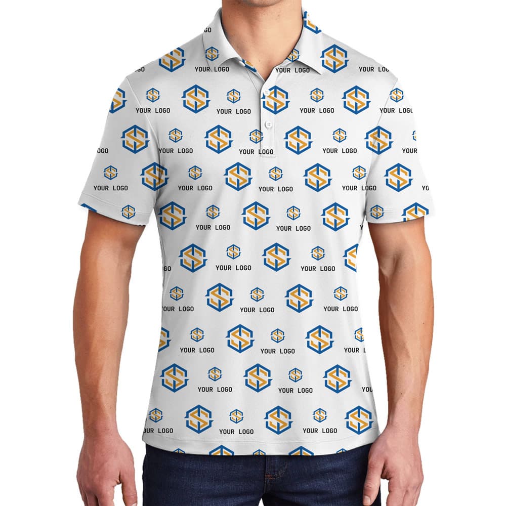 Custom Polo Shirt With 2 Logos