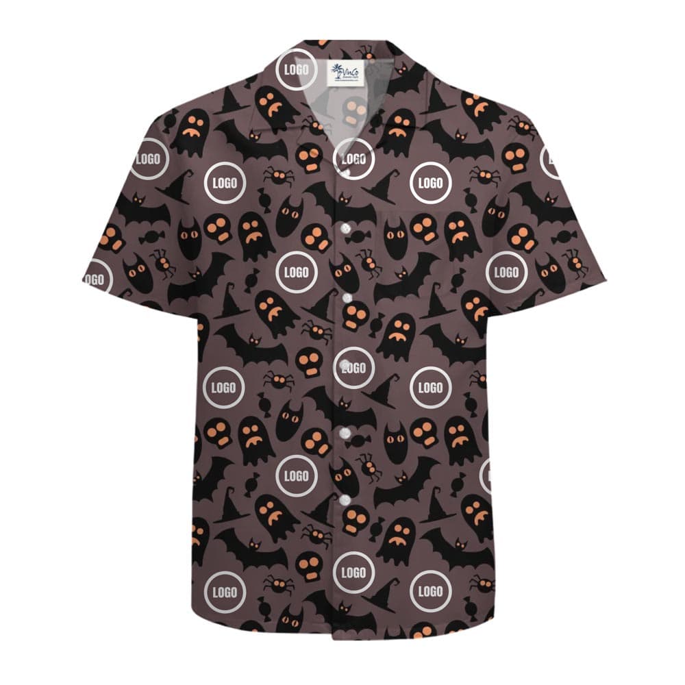 Spooky-Custom-Logo-Hawaiian-Shirt-1