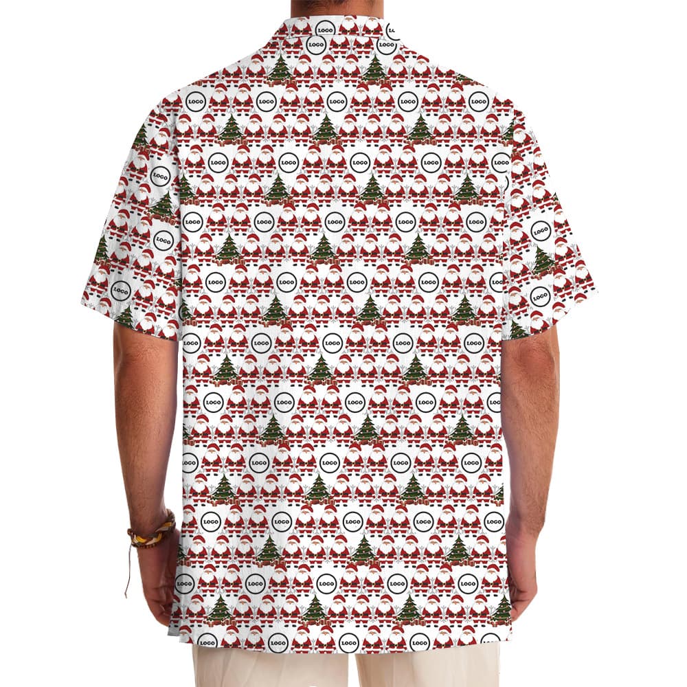 Custom Logo Santa Hawaiian Shirt1
