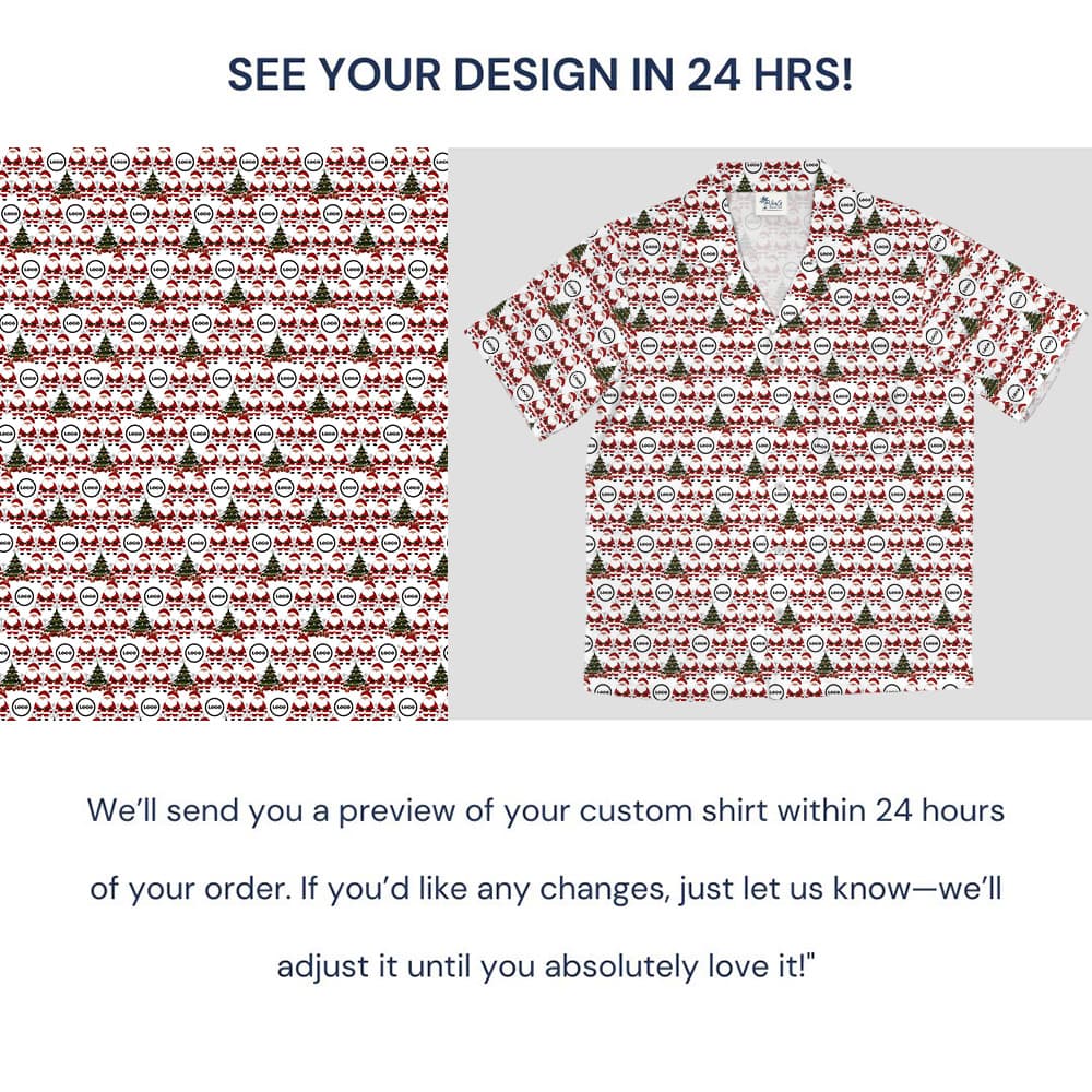 Custom Logo Santa Hawaiian Shirt5