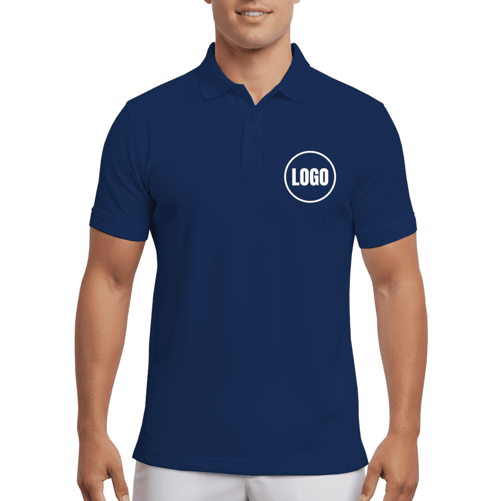 Unique Custom Dual-Sided Polo Shirt with Logo & Image