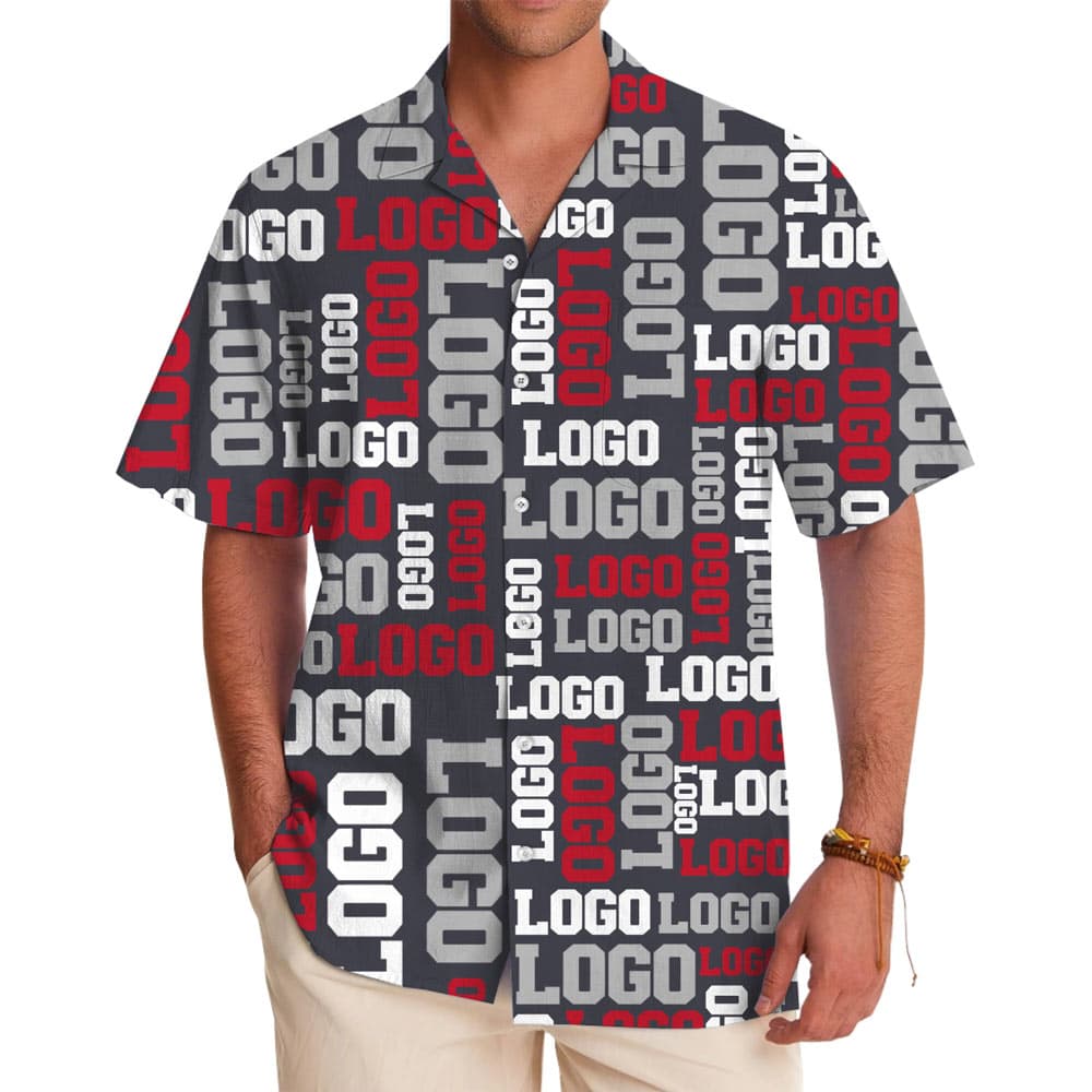 Custom Company Logo Button Shirt2