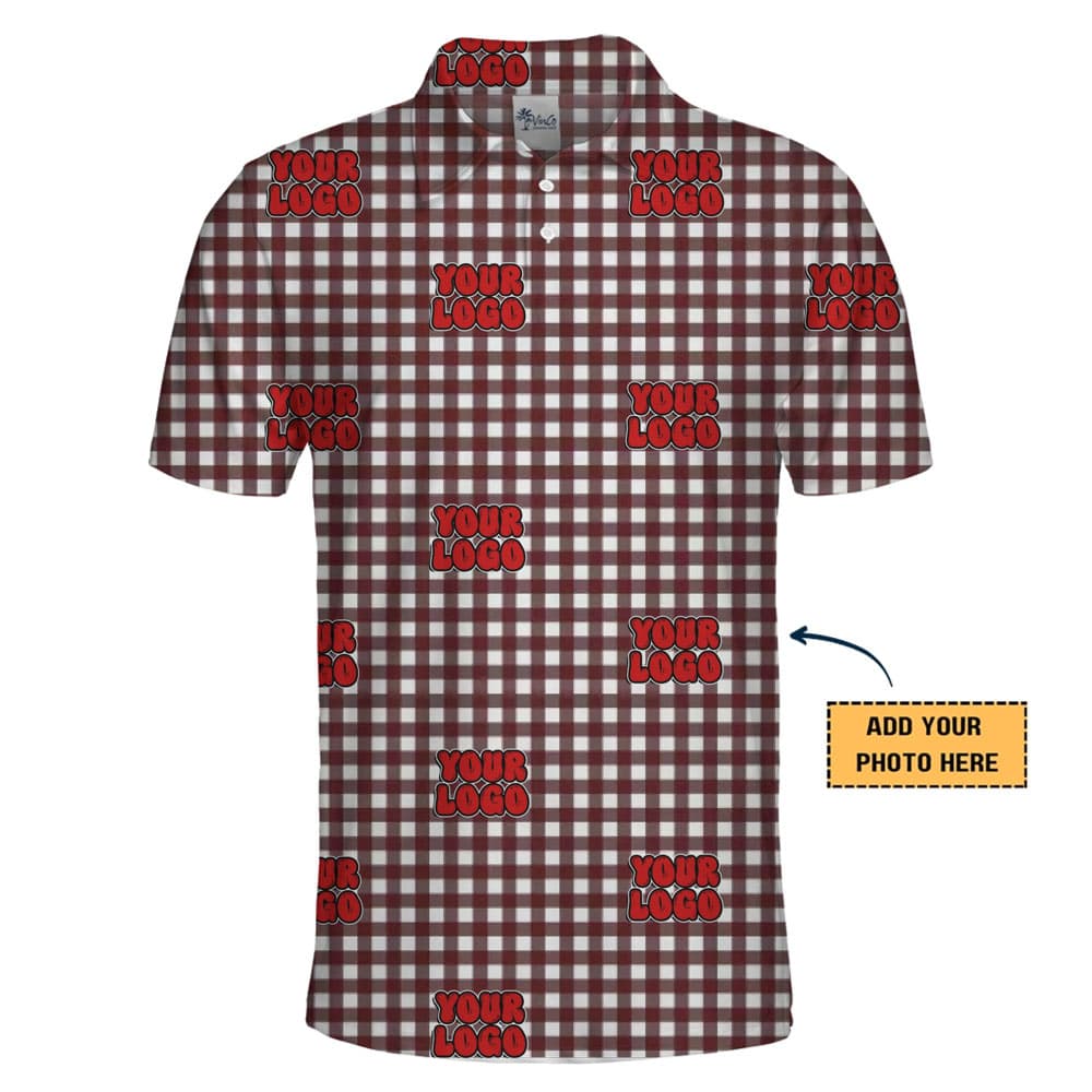 Custom Company Logo Caro Polo Shirt1