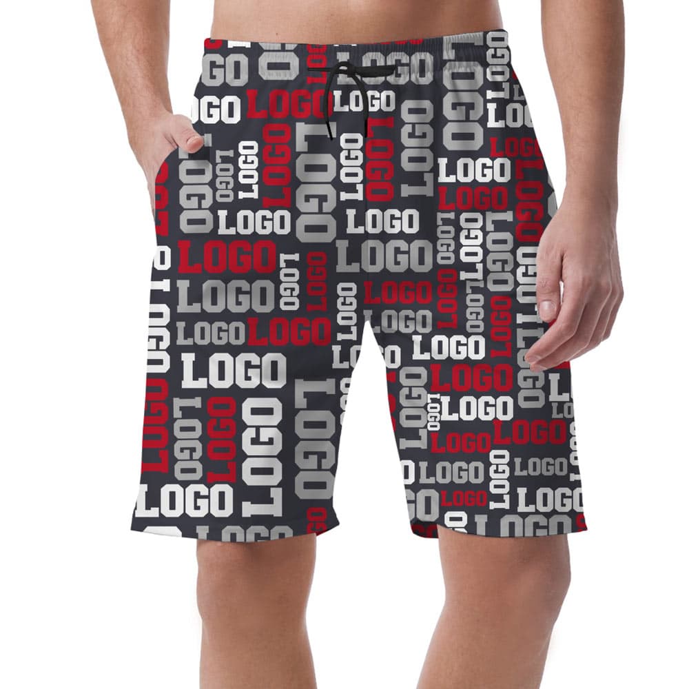Custom Company Logos Beach Shorts