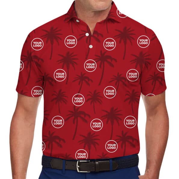 palm tree polo with logo