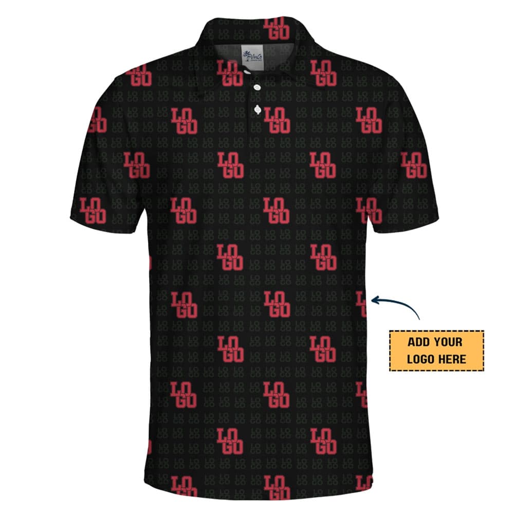 Custom Logo Pattern Polo Shirt