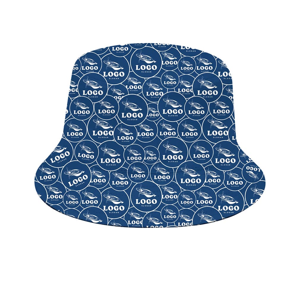 Repeated Custom Logo Bucket Hat1