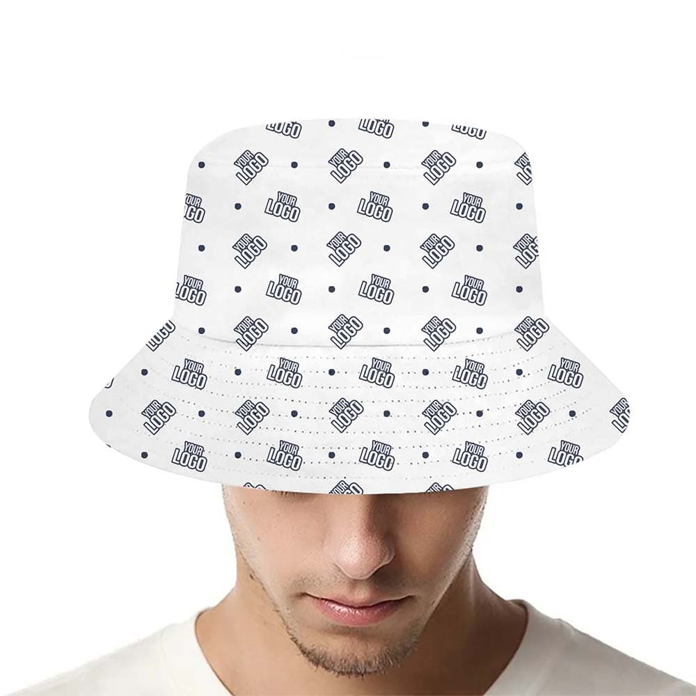 All Over Logo Dot Print Bucket Hat