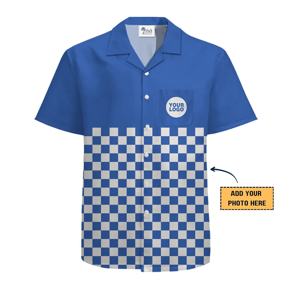 Custom Checkered Hawaiian Shirt 1