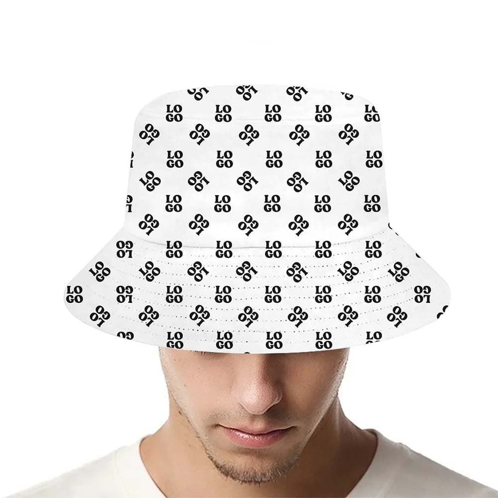 Custom Logo Print Bucket Hat1