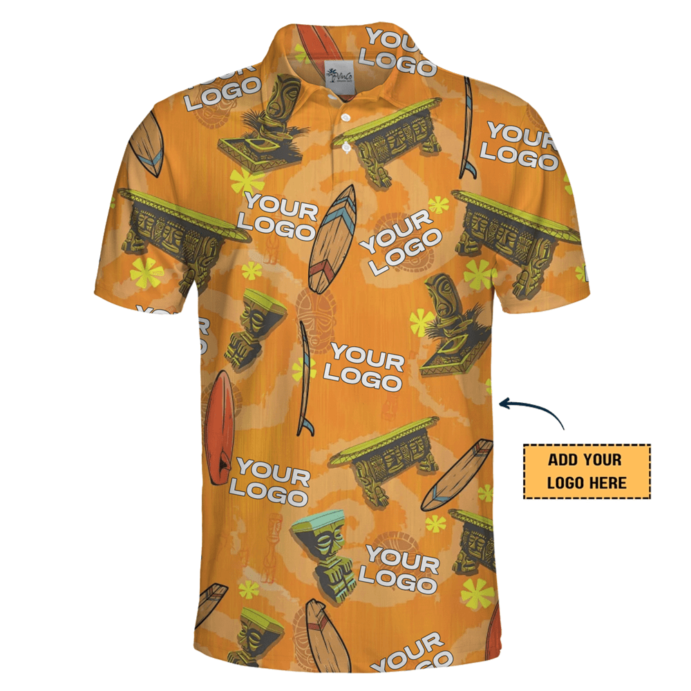 Custom Logo Tiki Polo Shirt
