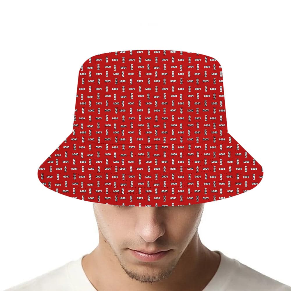 Custom Repeating Logo Bucket Hat
