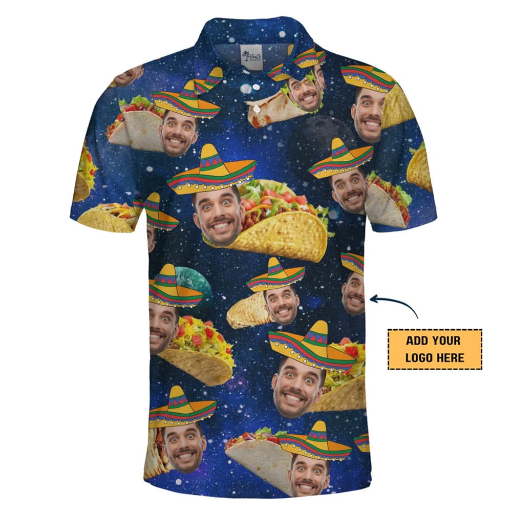 Funny-Custom-Face-Taco-Polo-Shirt-1
