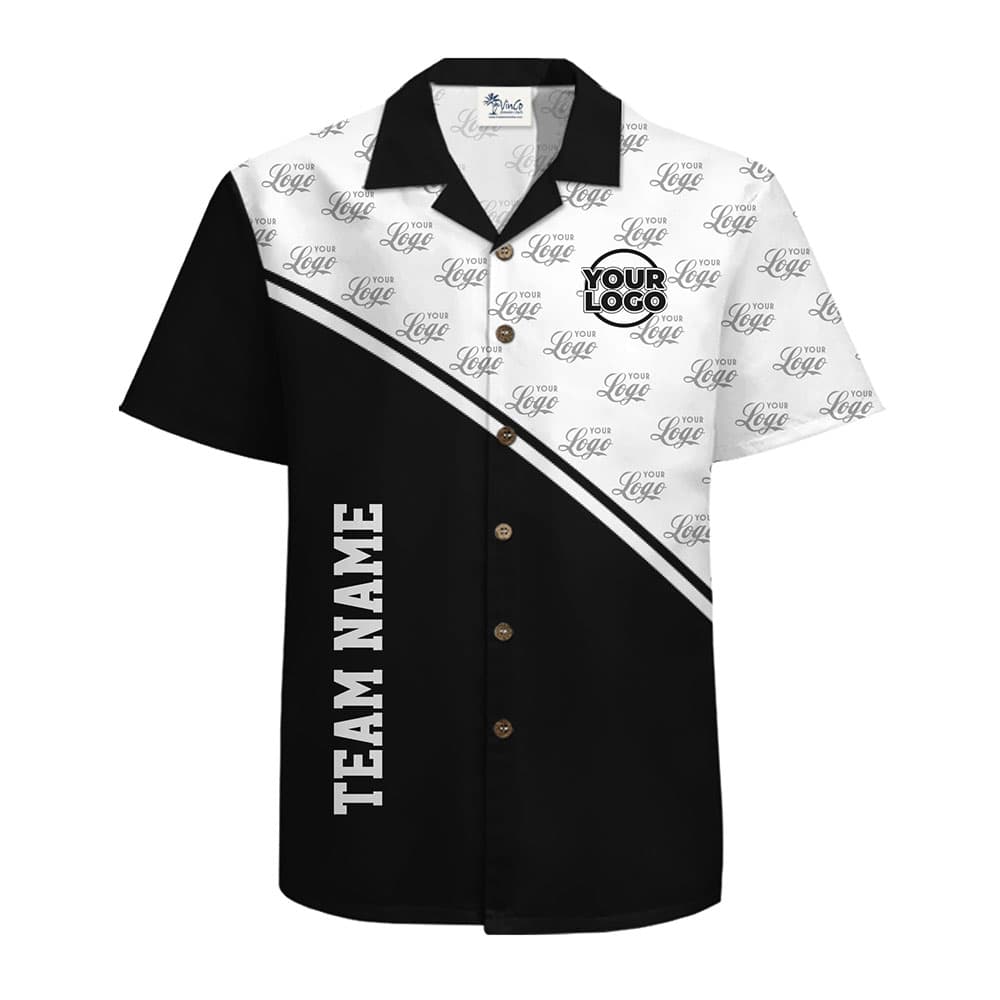 [Live Preview] Custom Hawaiian Shirt with Logo and Team Name for team and group