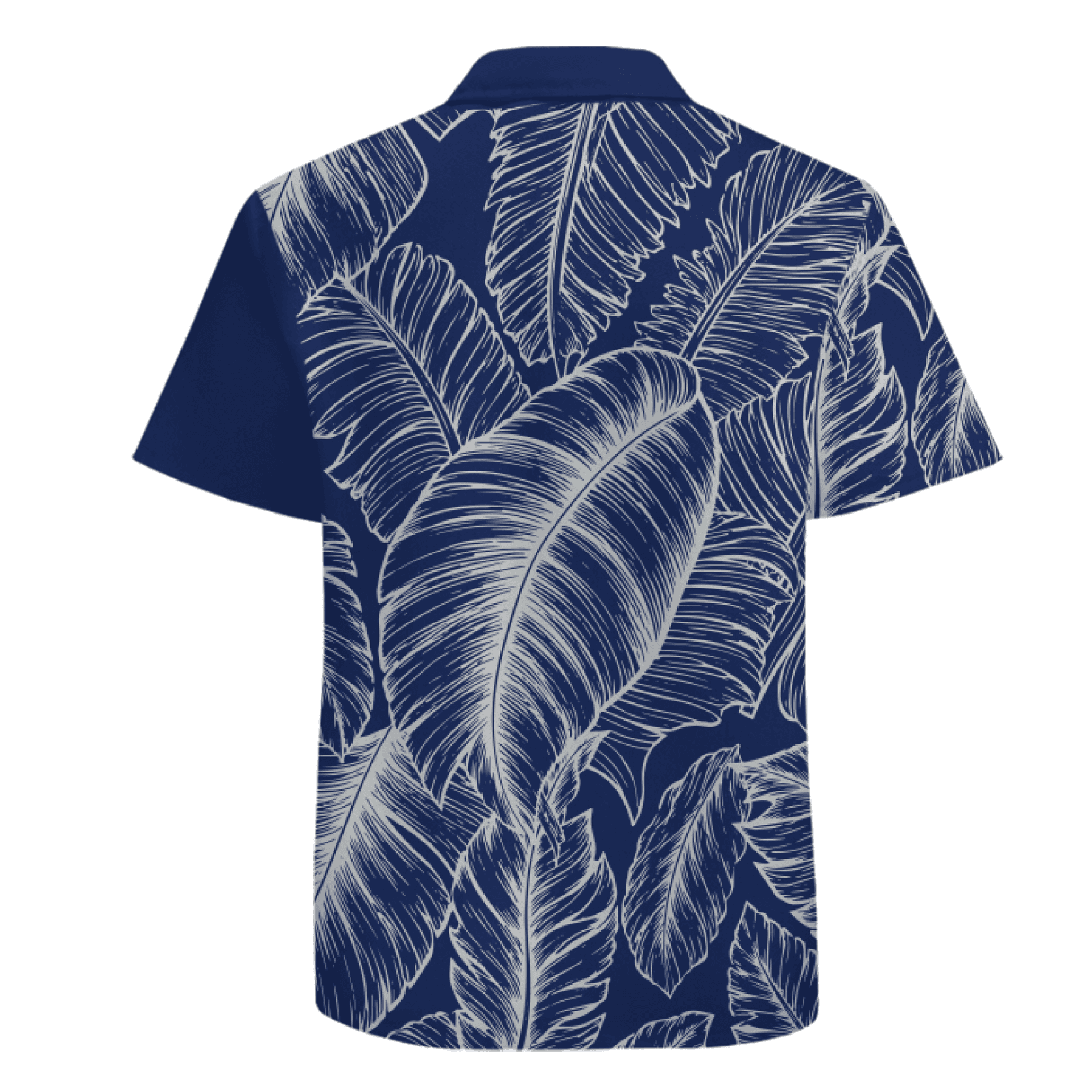 Elegant Leaf Design Hawaiian Shirt with Custom Team Name and Logo