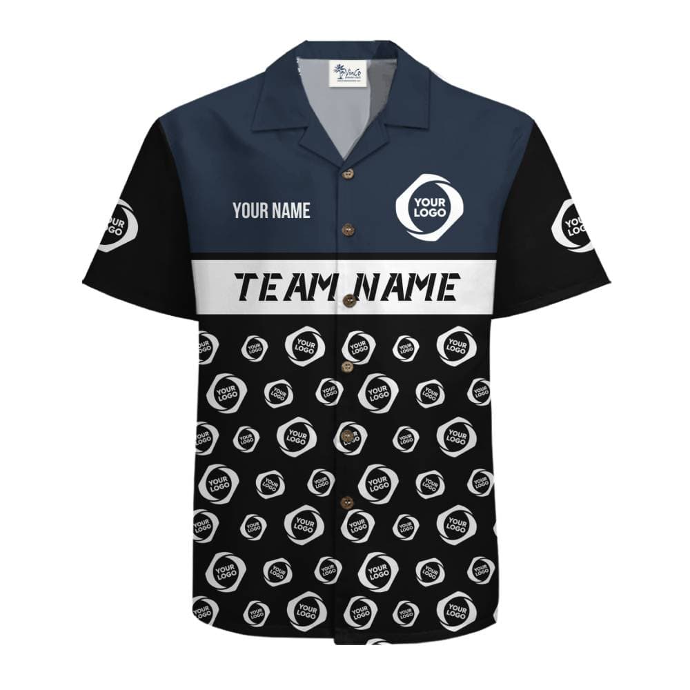 Unique Graphic Custom Logo Button Up Shirt With Number