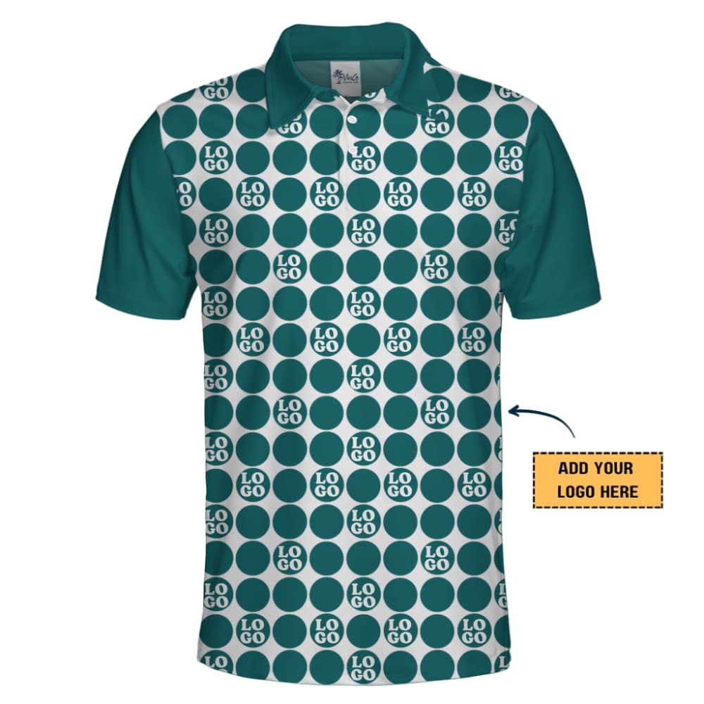 Custom Logo Retro Dot Polo Shirt2