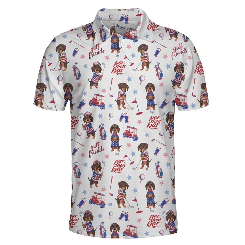 Cool Dachshund Golf Polo Shirt