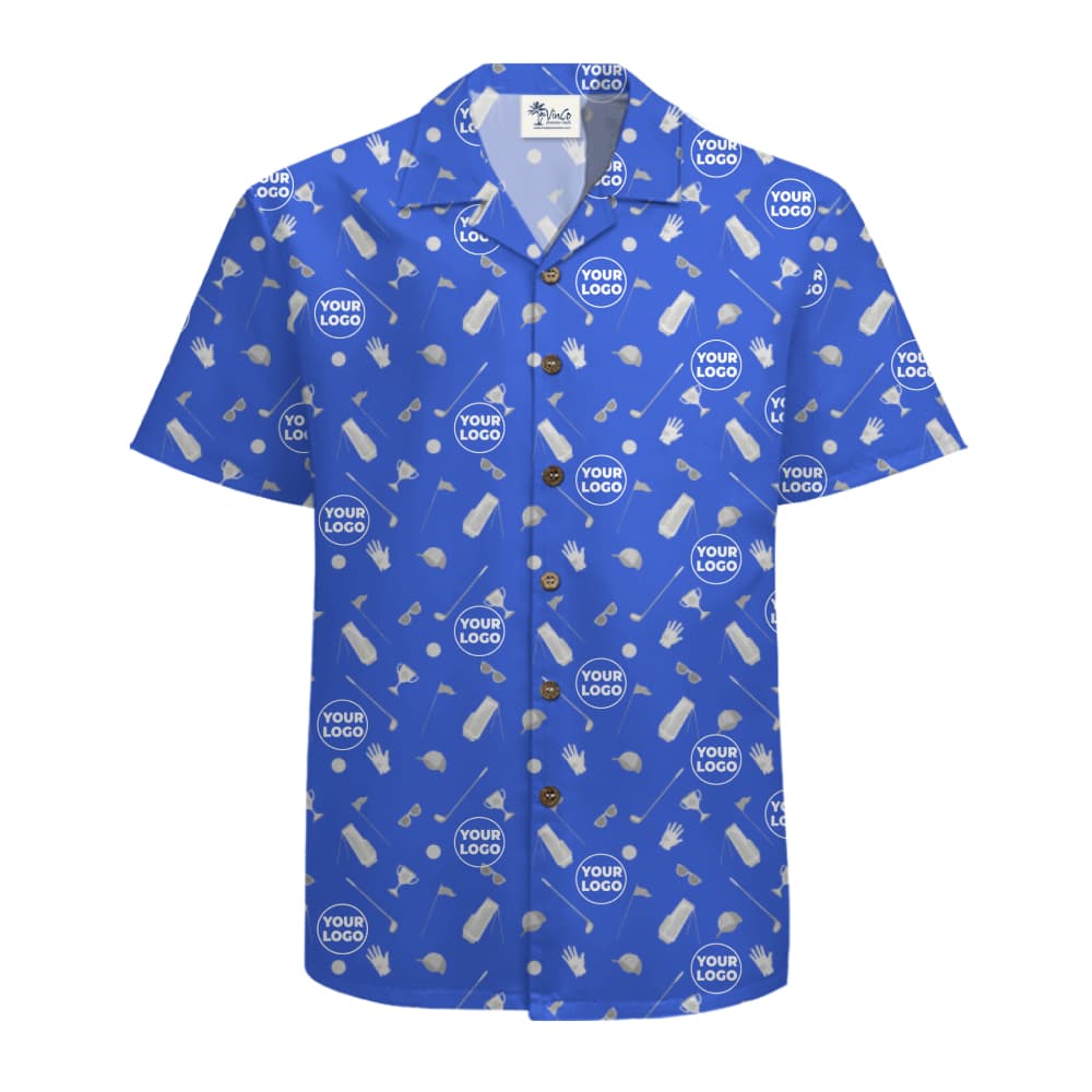 Custom Logo Golf Pattern Polo Shirt
