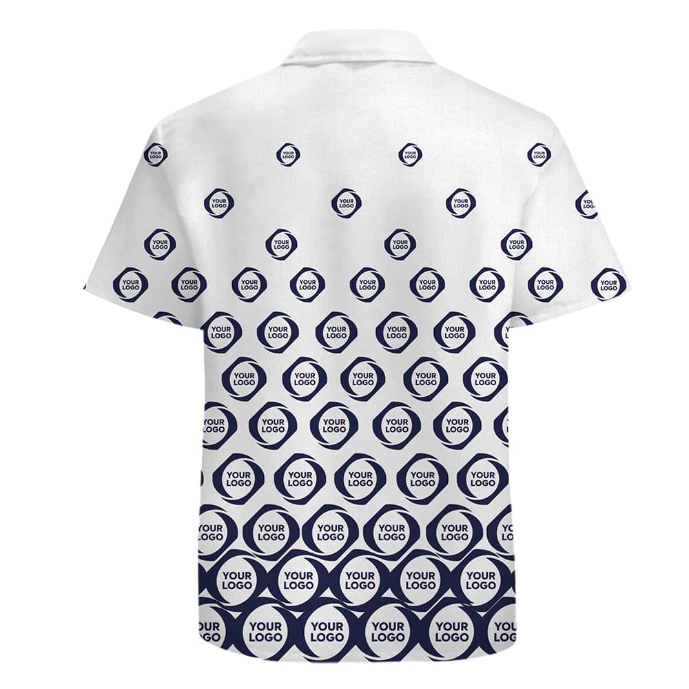 Custom Logo Gradient Hawaiian Shirt