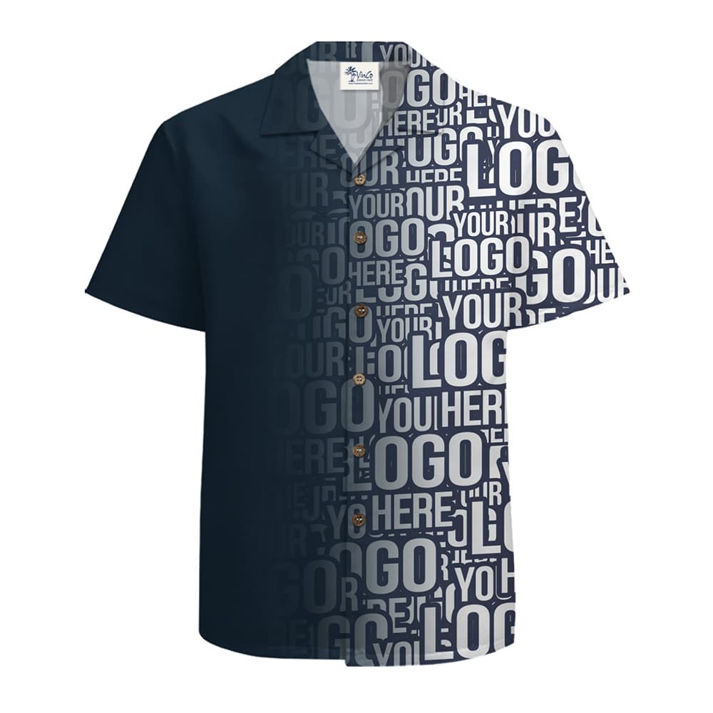 Custom Split Logo Hawaiian Shirt