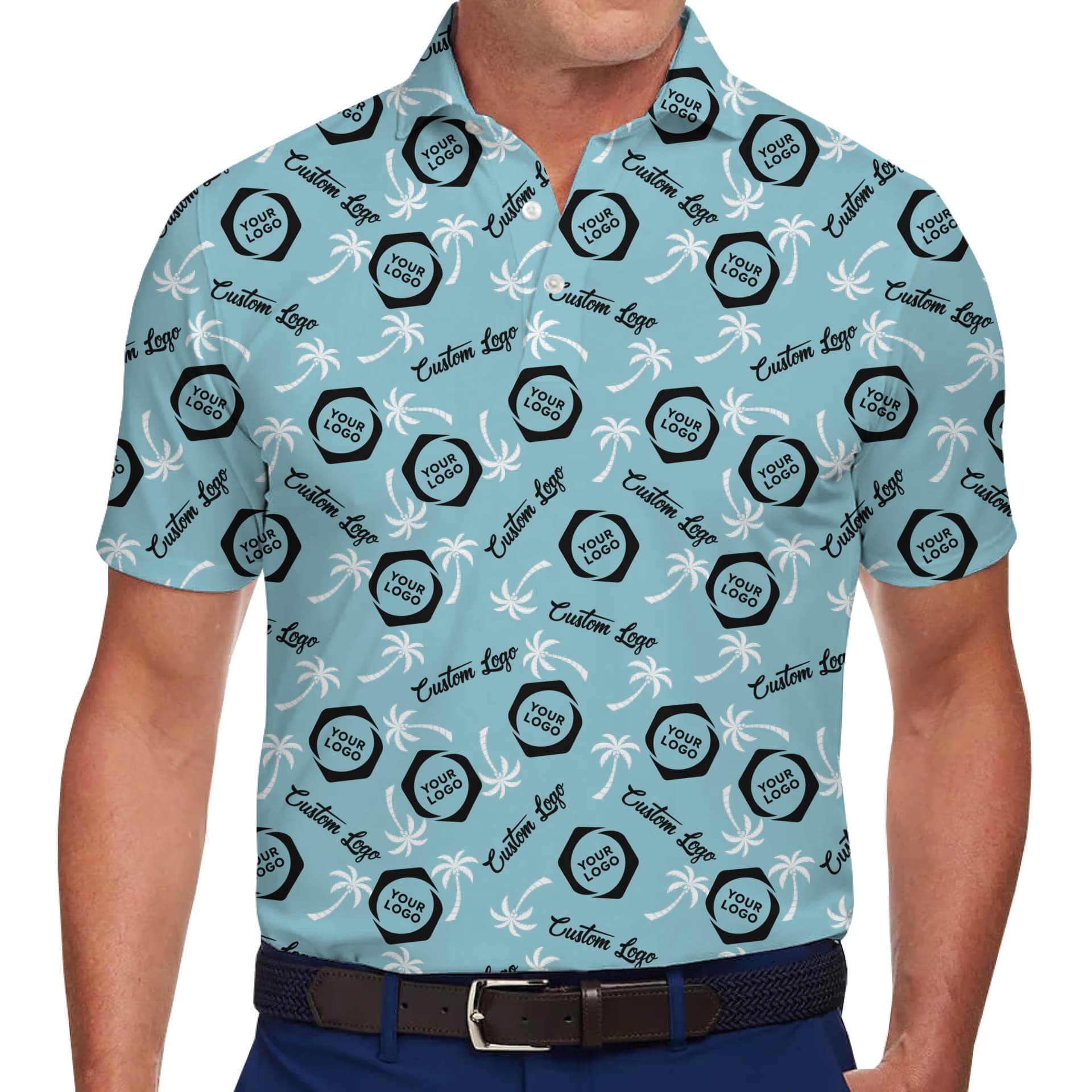 Two Custom Logo Types Polo Shirt