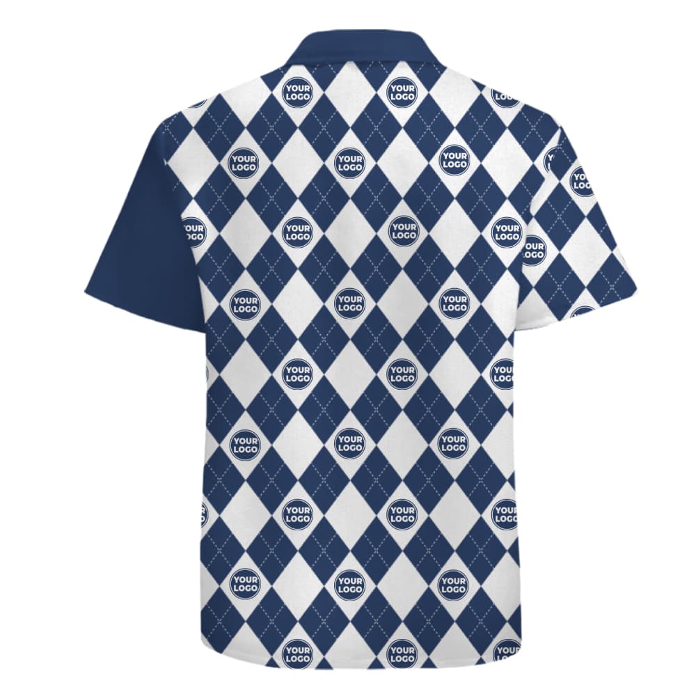 Custom Logo Argyle Hawaiian Shirt