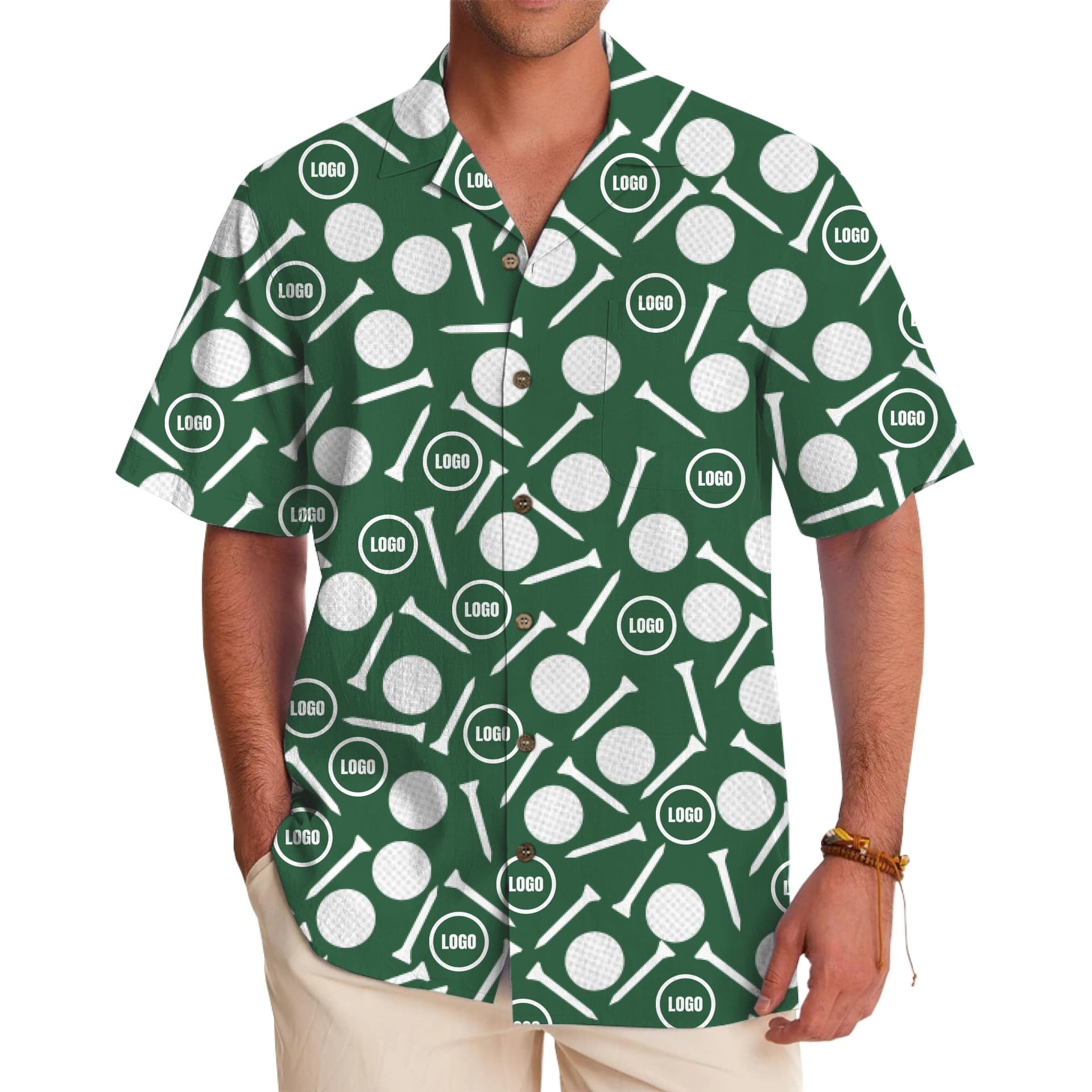 Golf Custom Hawaiian Shirt Logo