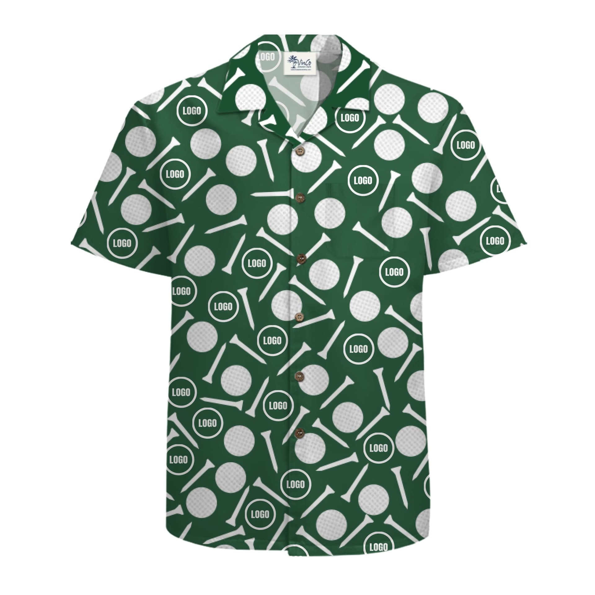 Golf Custom Hawaiian Shirt Logo