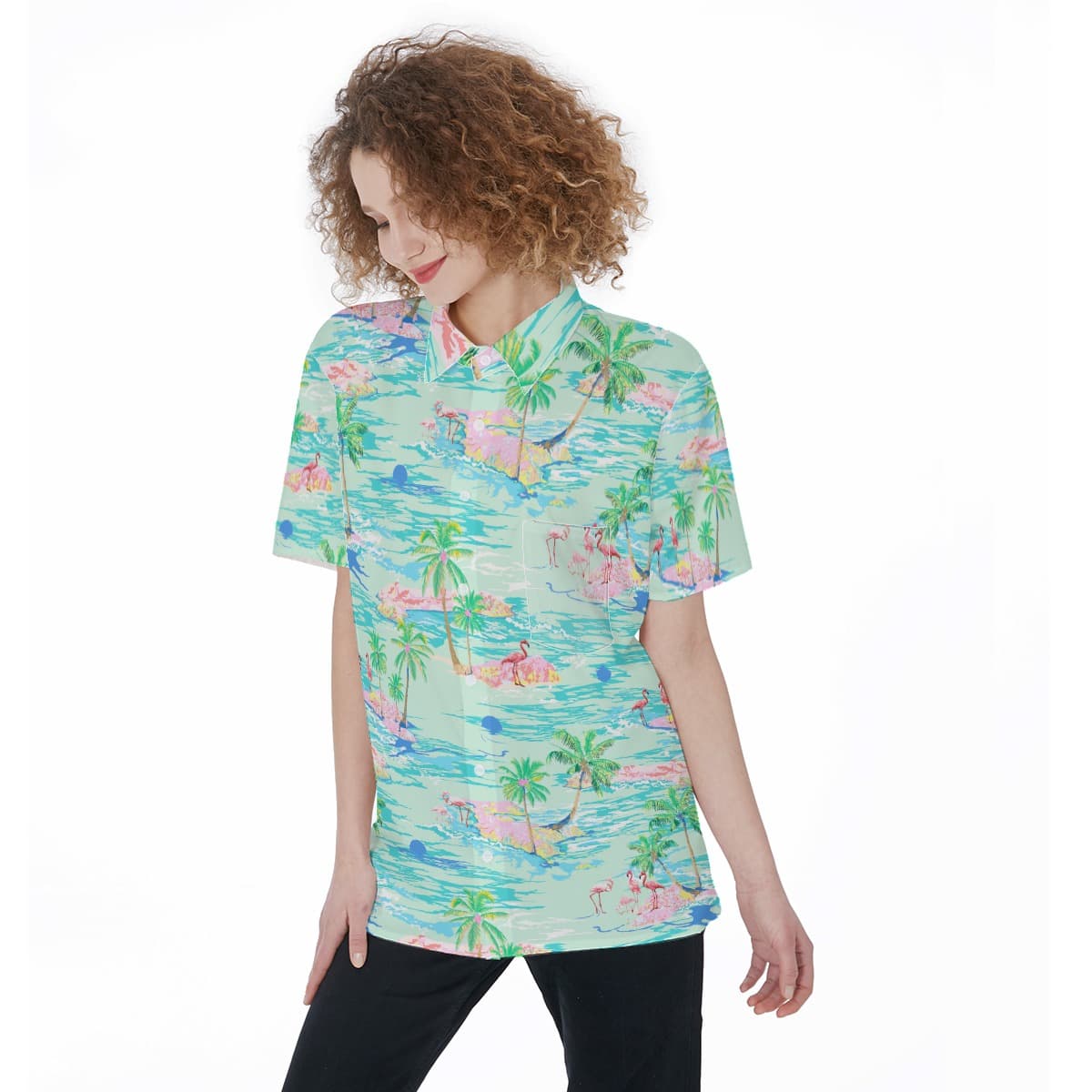 Flamingo Women's Hawaiian Shirt