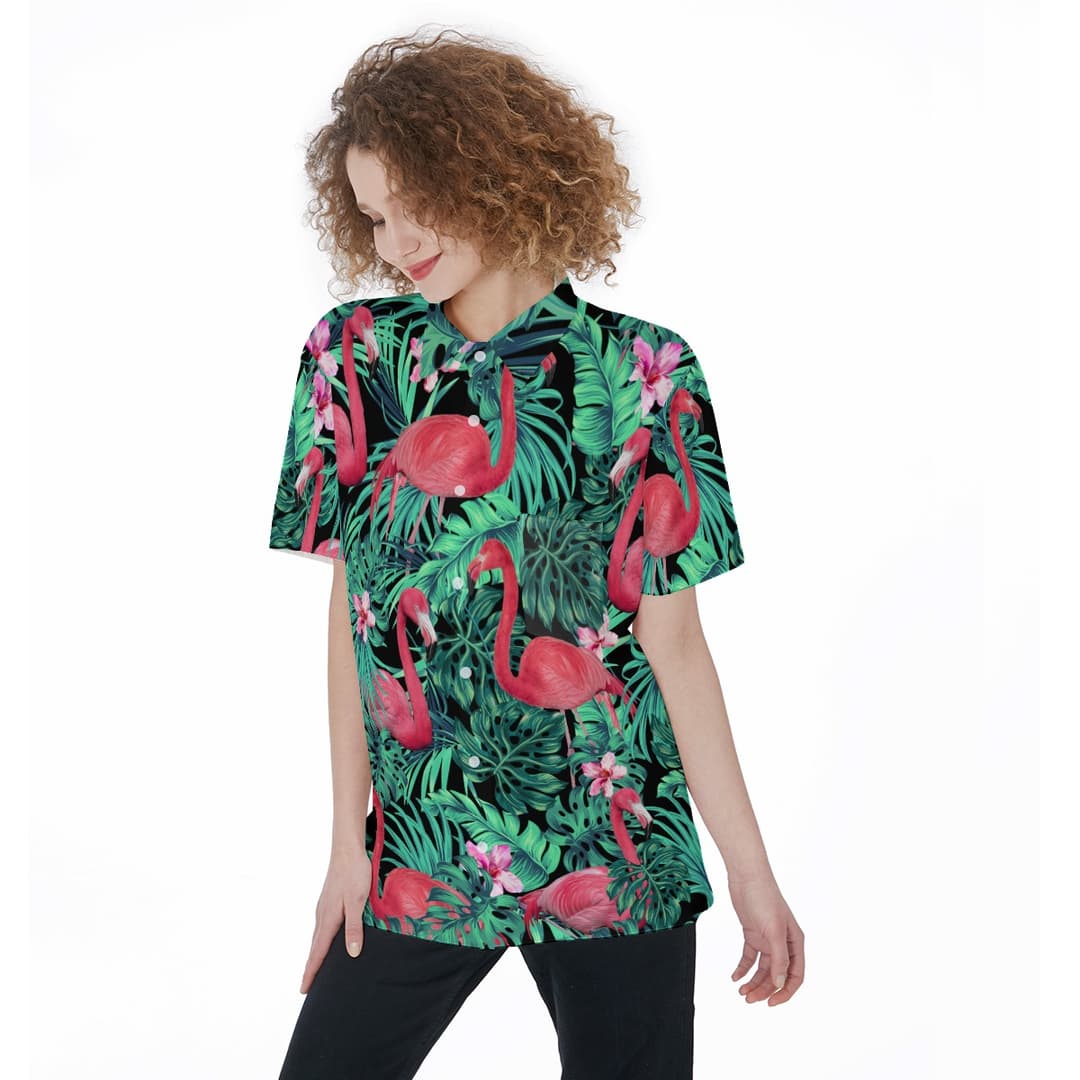 Flamingo Women's Hawaiian Shirt