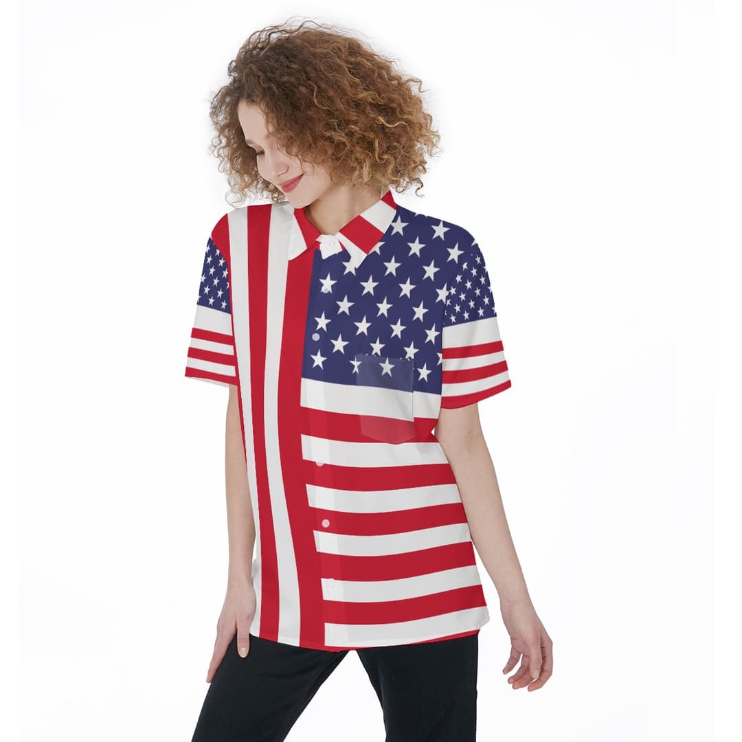 American Flag 4th Of July Hawaiian Shirt