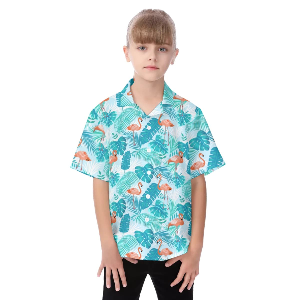 Flamingo Kid's Hawaiian Shirt
