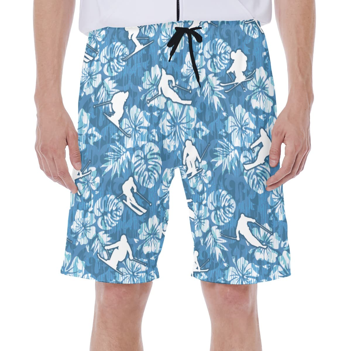 Skiing Aloha Shorts For Men