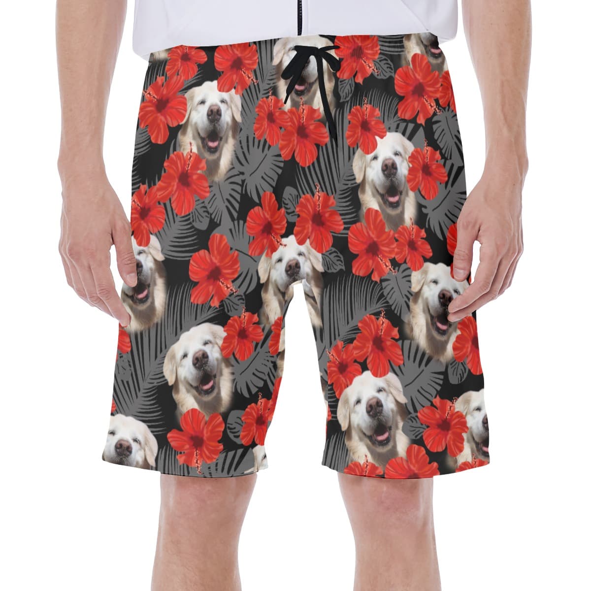 Golden Retriever Dog Beach Shorts For Men