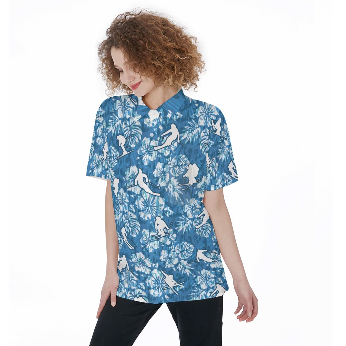 Skiing Beach Shirt For Women