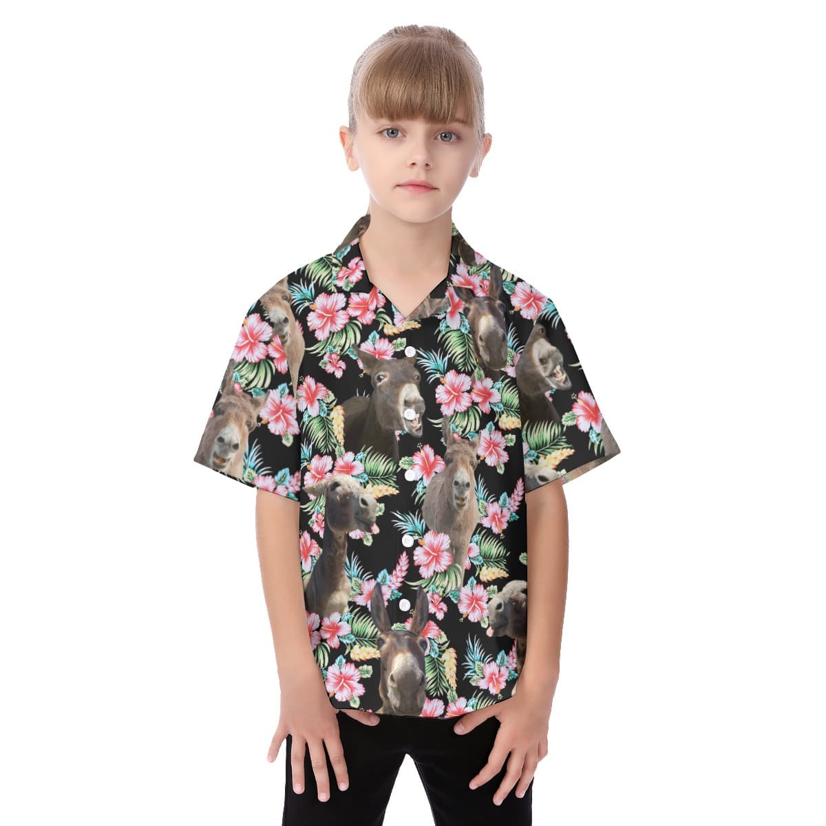 Cute Donkey Vacation Shirt For Kids