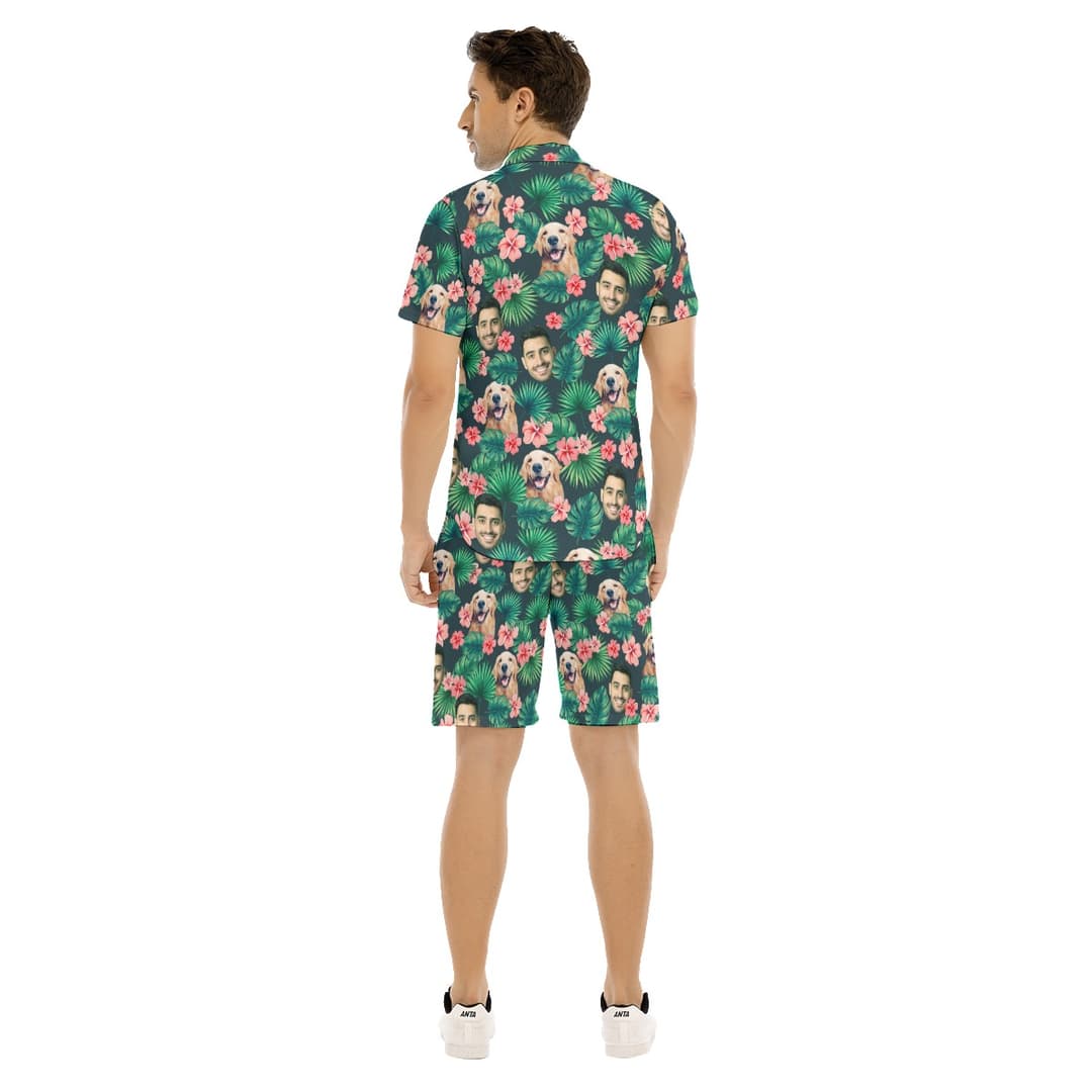 Best Custom Face Hawaiian Set For Men