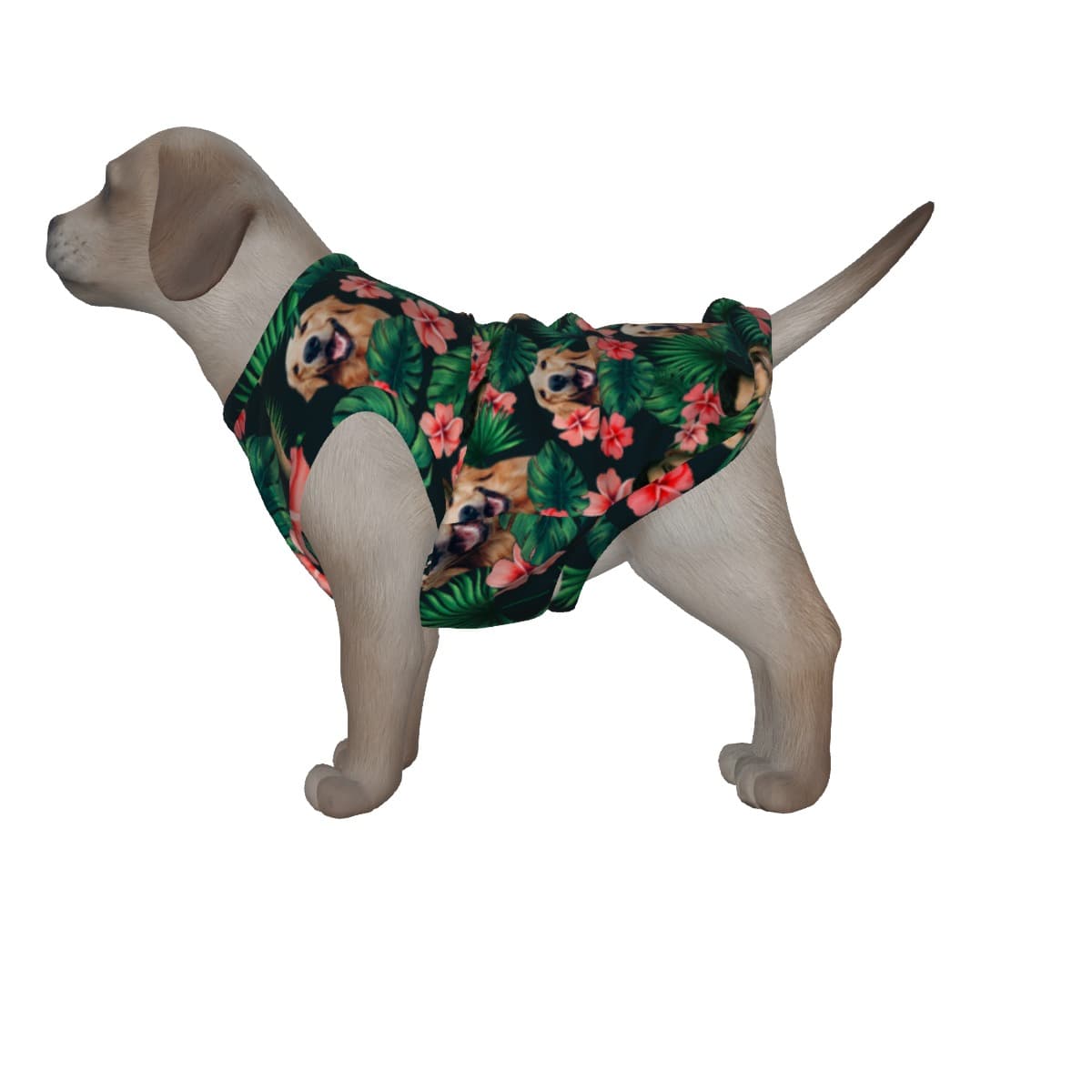 Custom Face Hawaiian Dog Shirt Matching With Owner